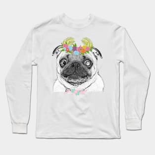 Cute Puppy with big Eyes Long Sleeve T-Shirt